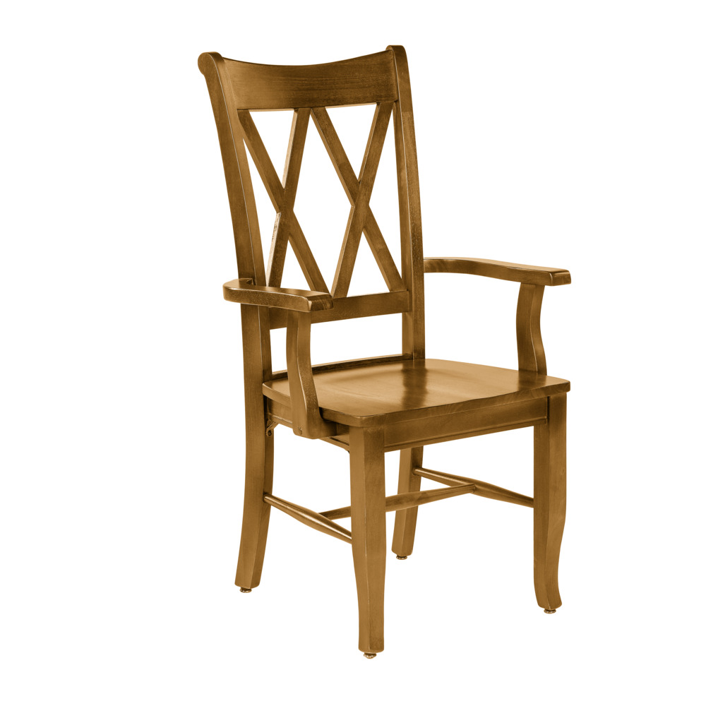 1017 Crossings Wood Seat Arm Chair