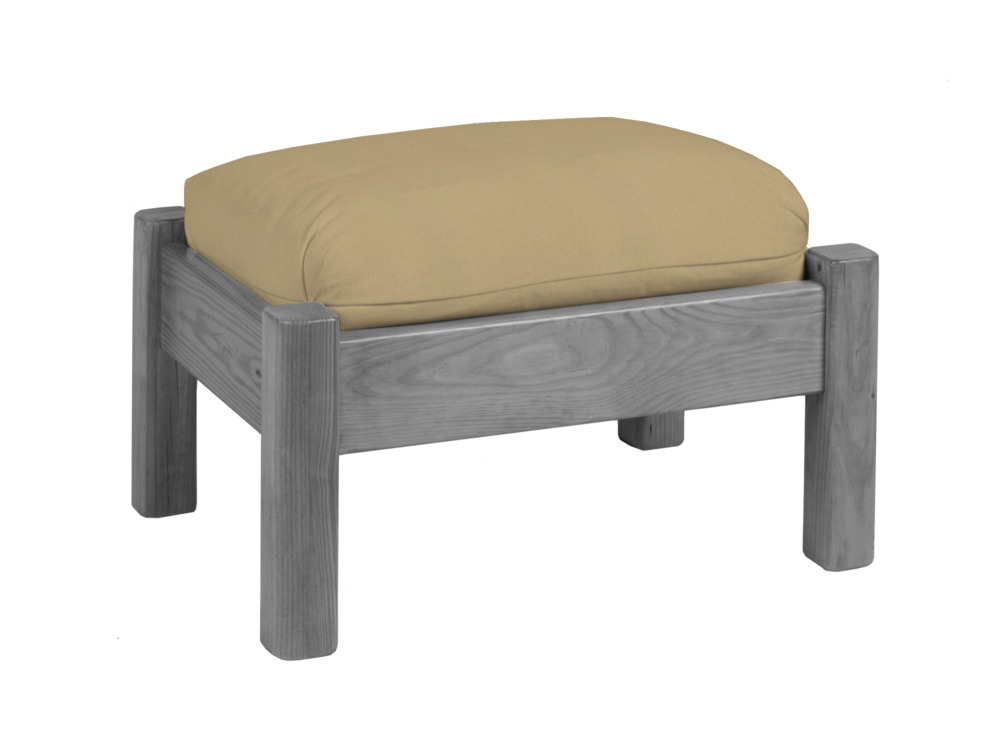 476 Artisan Ottoman with Overstuffed Cushion