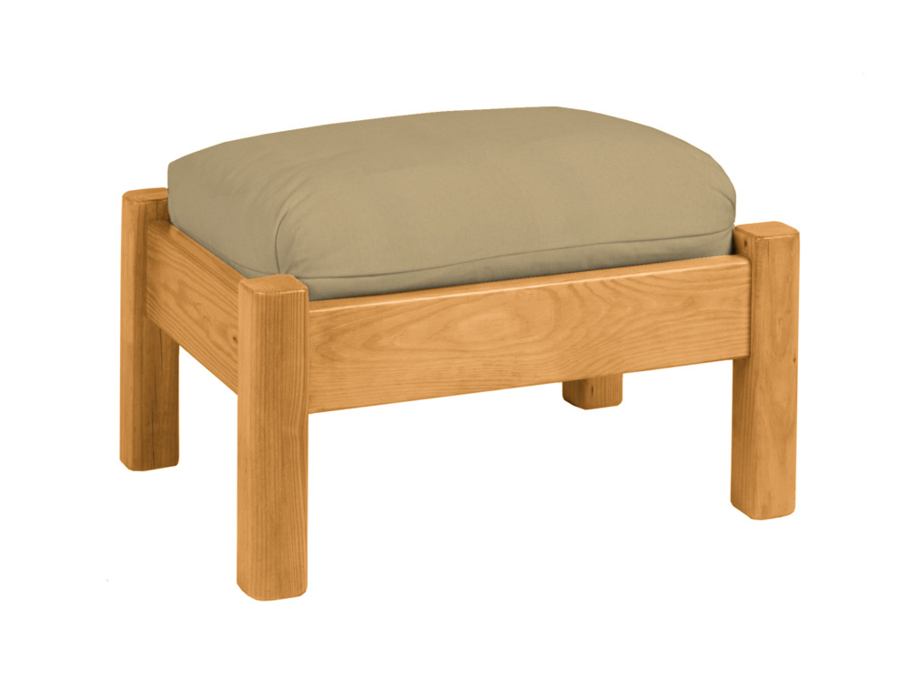 476 Artisan Ottoman with Overstuffed Cushion