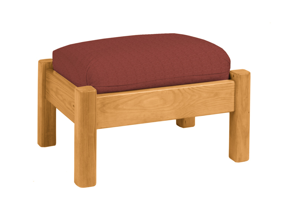 476 Artisan Ottoman with Overstuffed Cushion