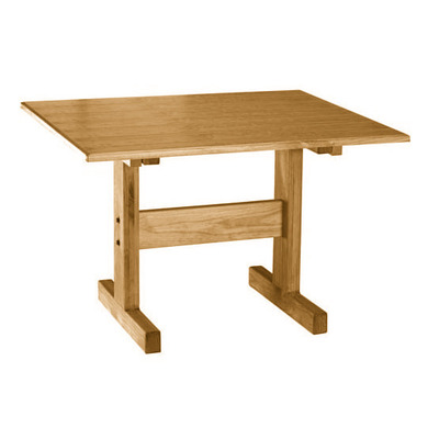 1166 / Classic Small Veneer Top Dining Table - Motorized Wheelchair Height thumb