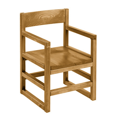 428 / Classic Solid Wood Arm Chair - Sled Base thumb