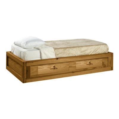931 / Safe and Tough Twin Bed - Extra Long - with Locking Drawers thumb